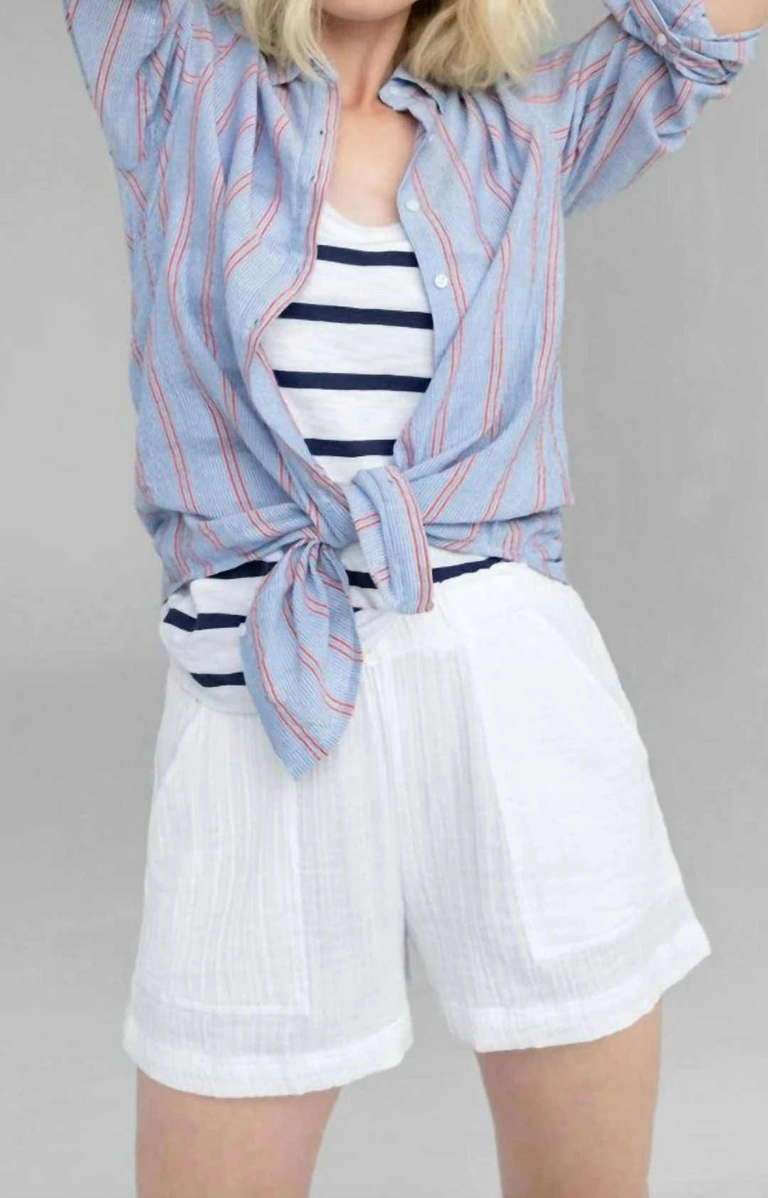 Lilla P women Double Gauze Short in White - Image 3