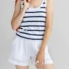 Lilla P women Scoop Neck Tank Top in Navy Stripe