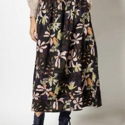 Lilla P women Smocked Skirt in Print
