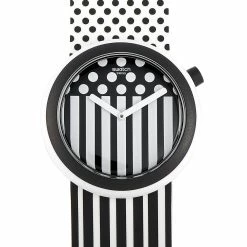 men Swatch POPdancing 45 mm Black and White Watch PNW101