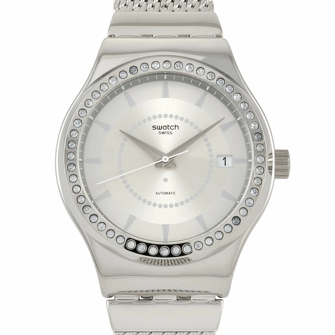 women Swatch Sistem Stalac Automatic Stainless Steel Ladies' Watch YIS406GB