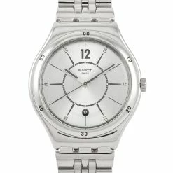 men Swatch Moonstep 41 mm Stainless Steel Watch YWS406G