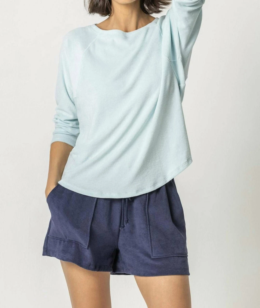 Lilla P women Oversized Raglan Top in Spa
