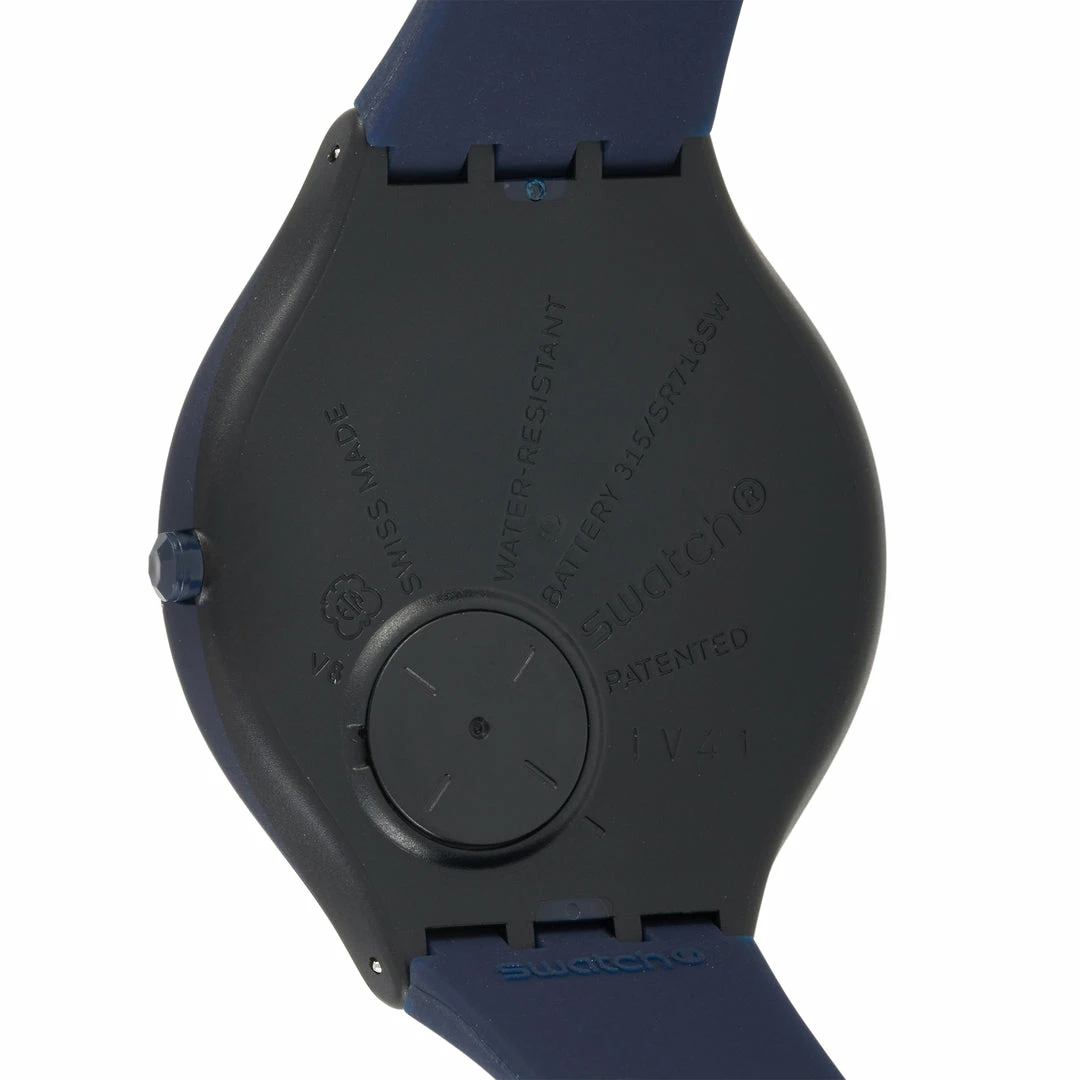 men Swatch Big Skinnight Denim Blue Unisex Watch SVUN101 - Image 2