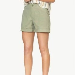 Lilla P women Ripstop Shorts in Cilantro