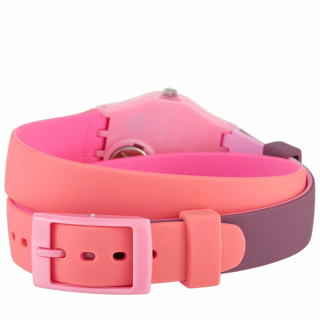 women Swatch Fun In Pink 25mm Wrap Strap Ladies' Watch LP137 - Image 3