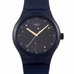 men Swatch Sistem Sea Automatic Dark Blue Watch SUTN403