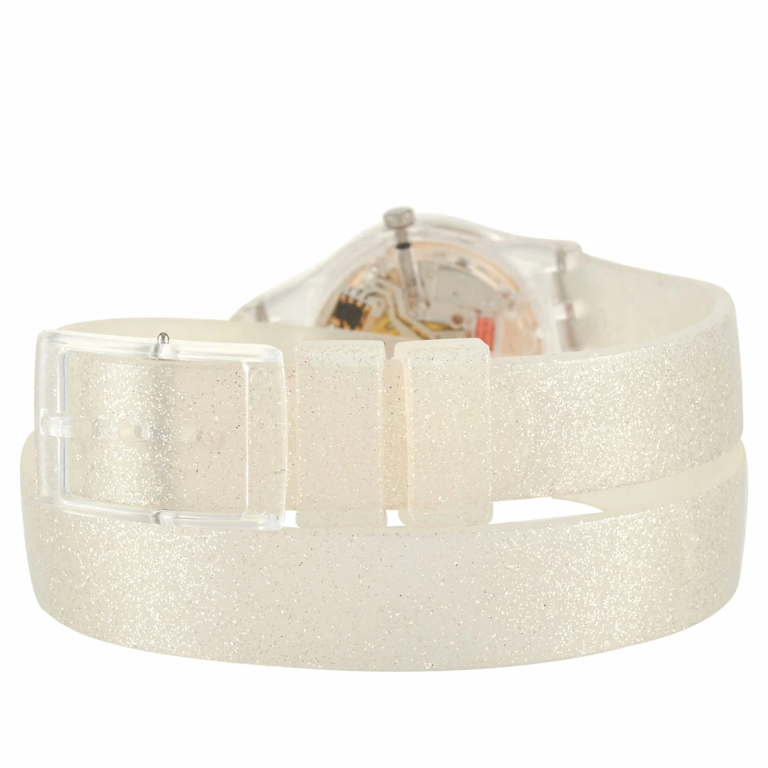 women Swatch Silver Glistar Wrap Strap Ladies' Watch LK343 - Image 3