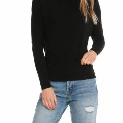 Bobi women Off The Shoulder Top in Black