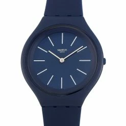 men Swatch Skindeep 40 mm Blue Watch SVUN107