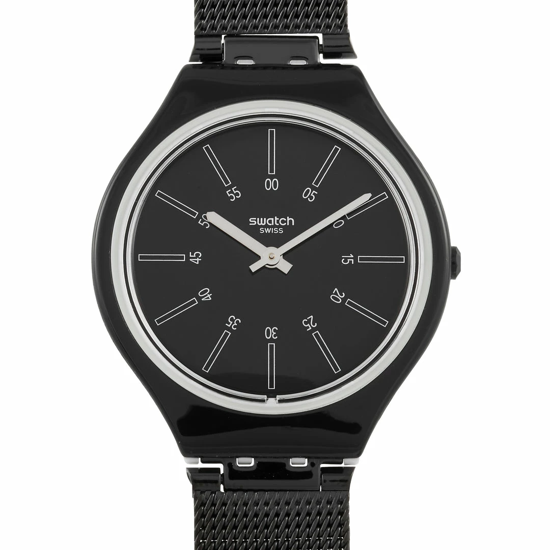 men Swatch Skinotte Black Watch SVOB100M
