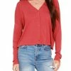 Bobi women Ribbed Button Up Top in Canyon