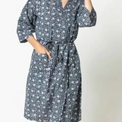 Lilla P women Block Print Robe in Lily Print