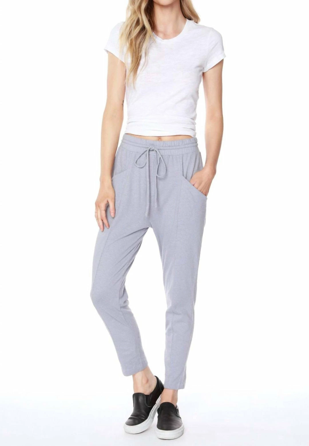 Bobi women Dropped Crotch Pant in Dove