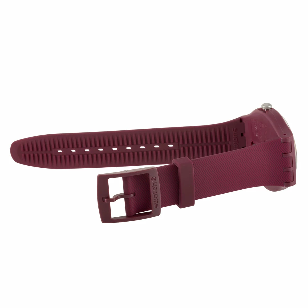 men Swatch Bord D'Eau Red Unisex Quartz Watch SUOR110 - Image 3