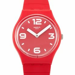 men Swatch Color Studio Chili Red Watch GR173A
