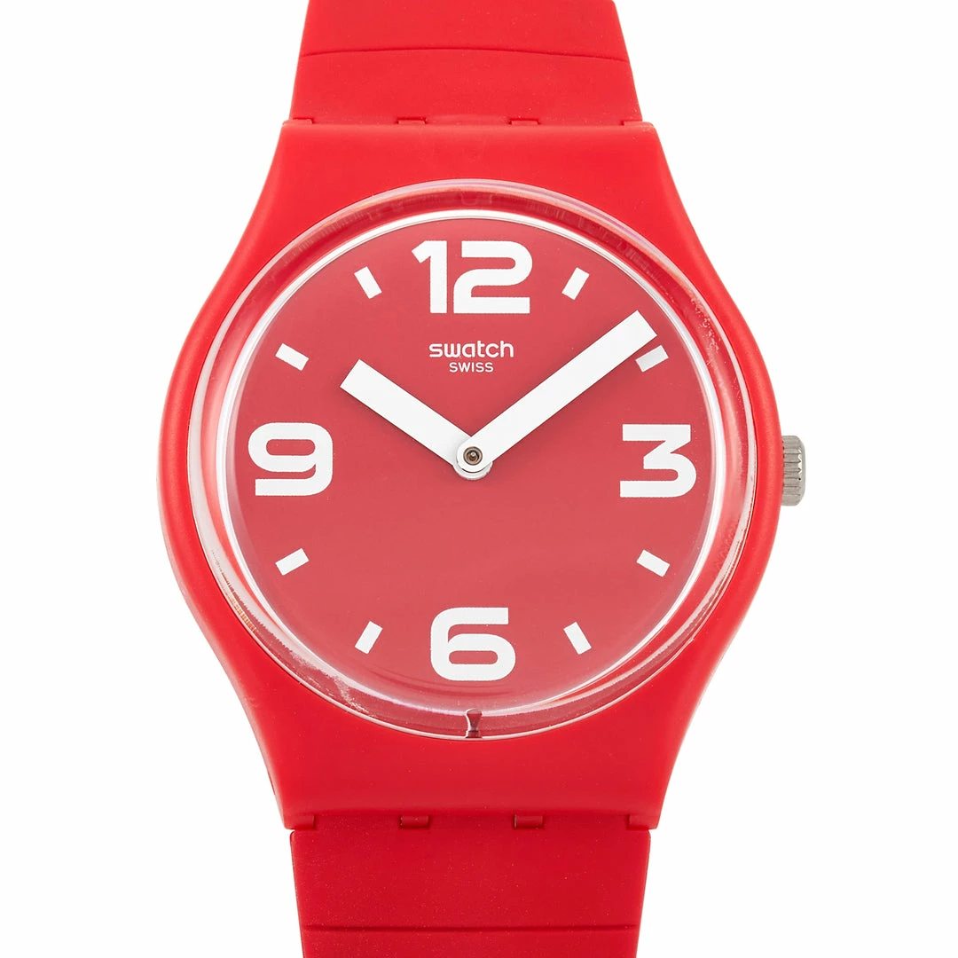 men Swatch Color Studio Chili Red Watch GR173A