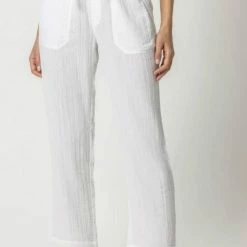 Lilla P women Double Gauze Pull On Pant In White