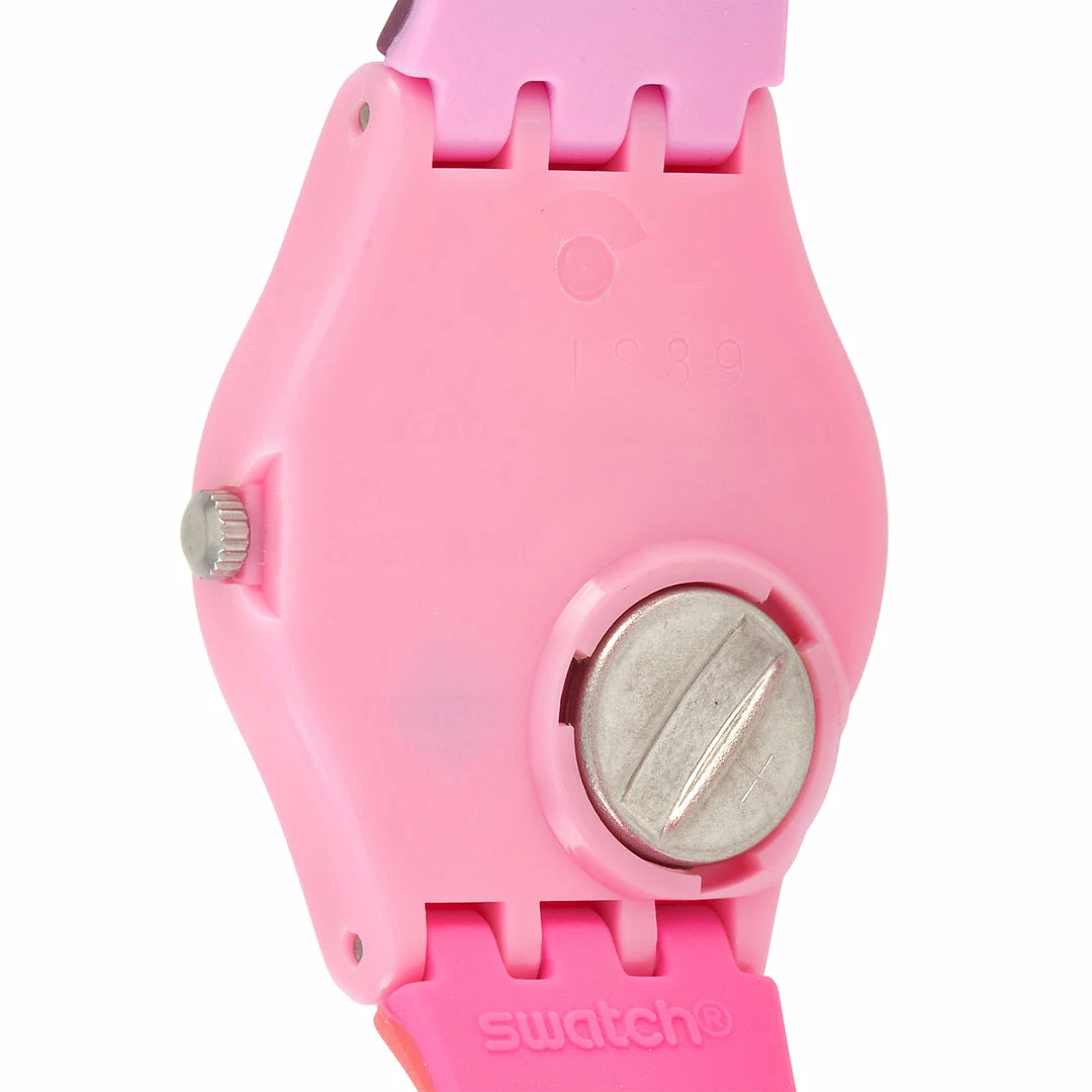 women Swatch Fun In Pink 25mm Wrap Strap Ladies' Watch LP137 - Image 2