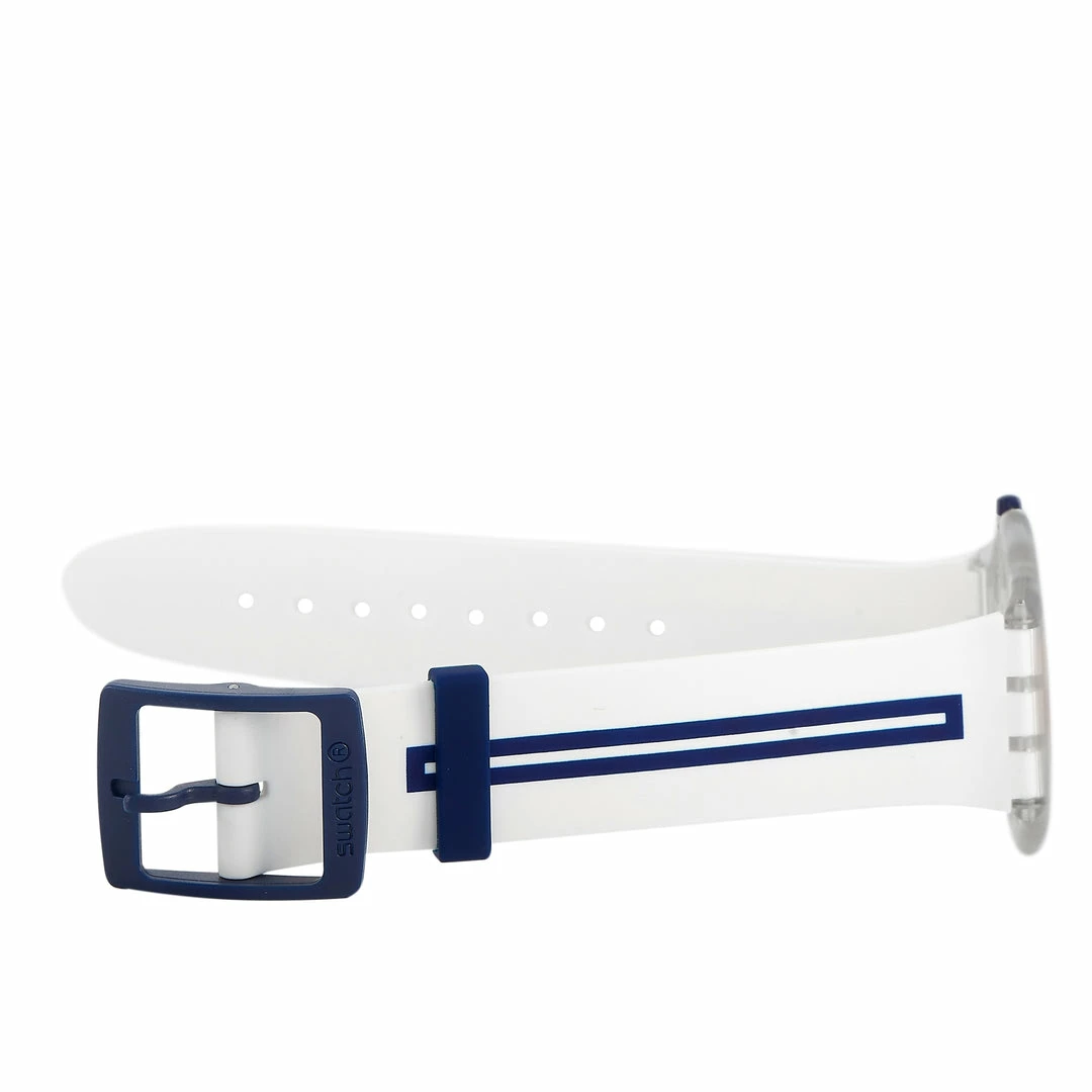 men Swatch Mediolino 34 mm Silver Dial Watch SFE112 - Image 3