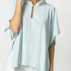 Lilla P women Hooded Poncho in Spa