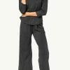 Lilla P women 3/4 Sleeve Pant Set in Black