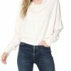 Bobi women Button Back Top in Cream