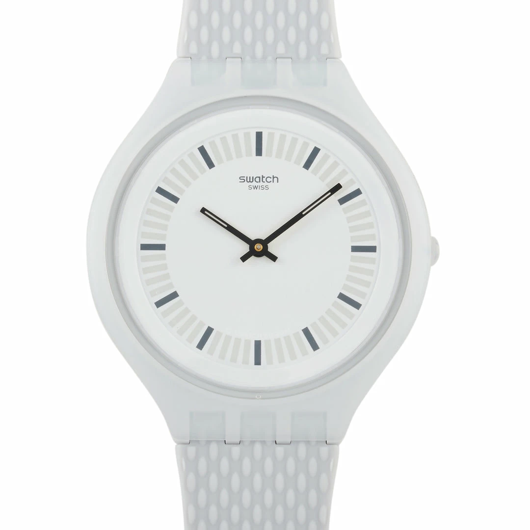 women Swatch Big Skinstructor White Dial Ladies' Watch SVUM102