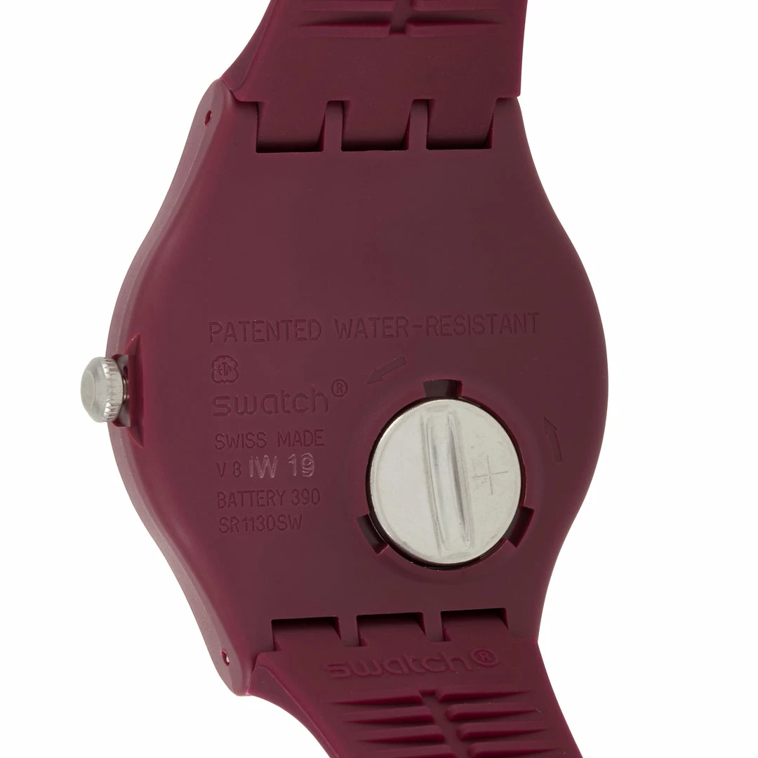 men Swatch Bord D'Eau Red Unisex Quartz Watch SUOR110 - Image 2
