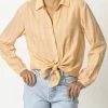 Lilla P women Boyfriend Button Down In Sorbet Stripe