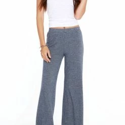 Bobi women Wide Leg Pant in Blue