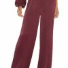 Bobi women Wide Leg Pant in Wine
