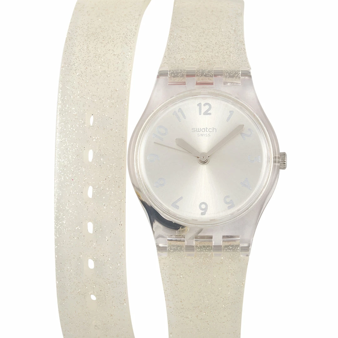 women Swatch Silver Glistar Wrap Strap Ladies' Watch LK343