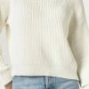 Lilla P women Oversized Rib Pullover Sweater in Ivory
